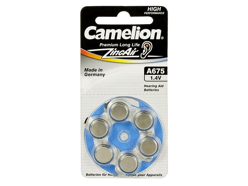 Camelion Kuulolaiteparistot, A675 Sininen, PR44 1.4V, 6 kpl Camelion Kuulolaiteparistot, A675 Sininen, PR44 1.4V, 6 kpl
